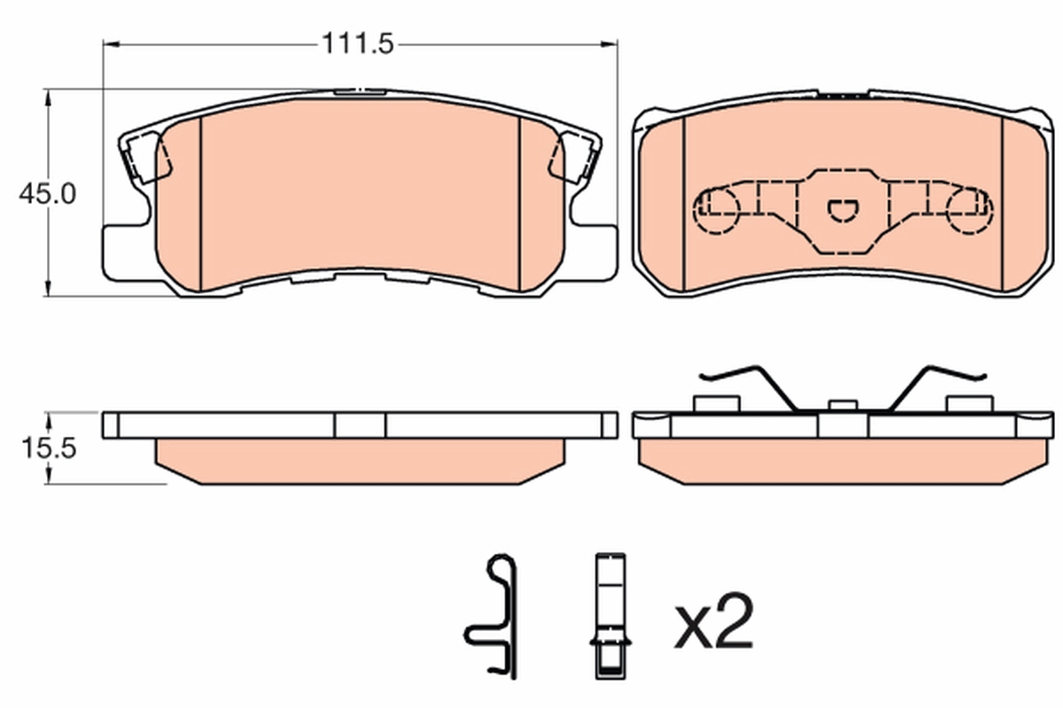 Remblokset TRW GDB3595