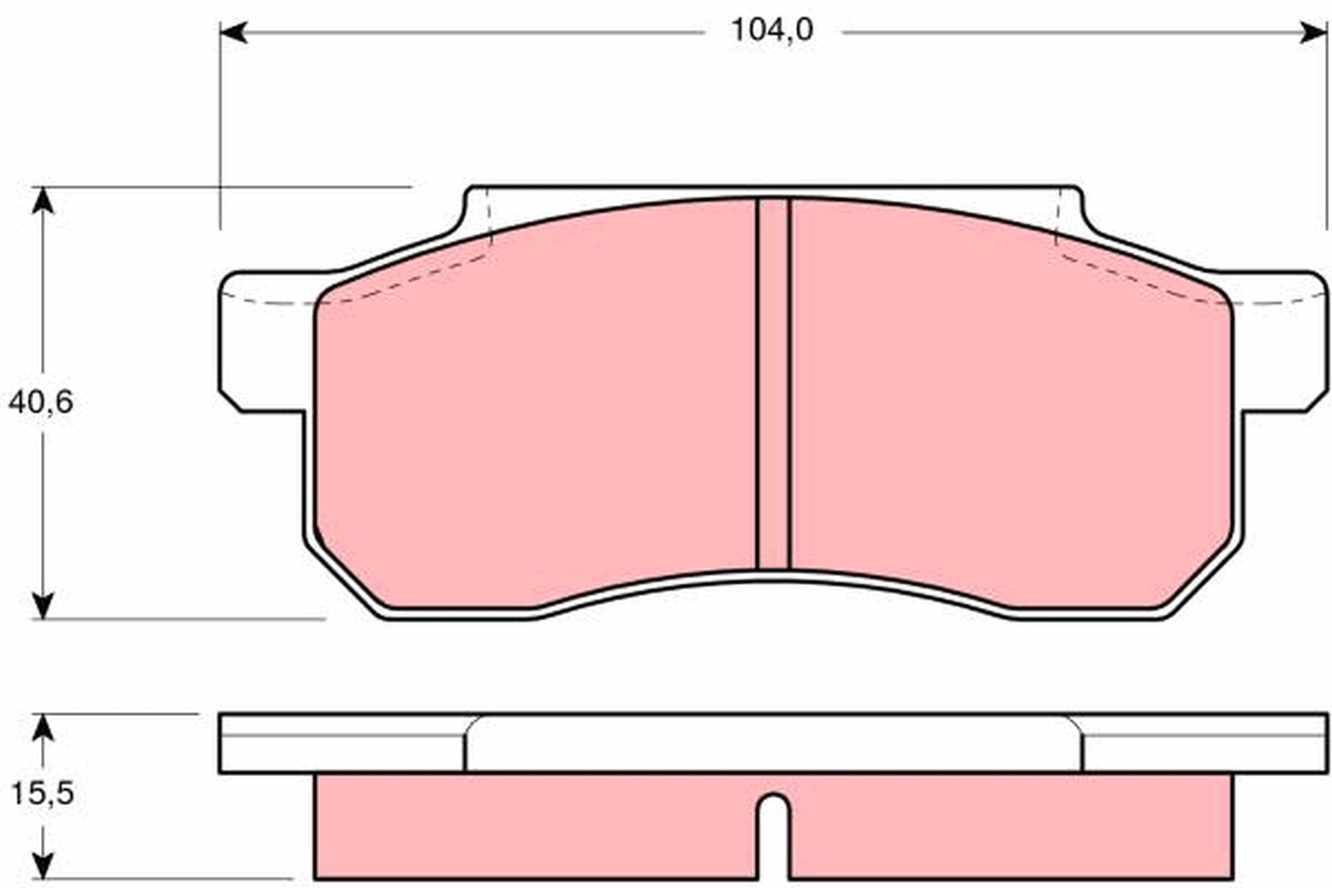 Remblokset TRW GDB361