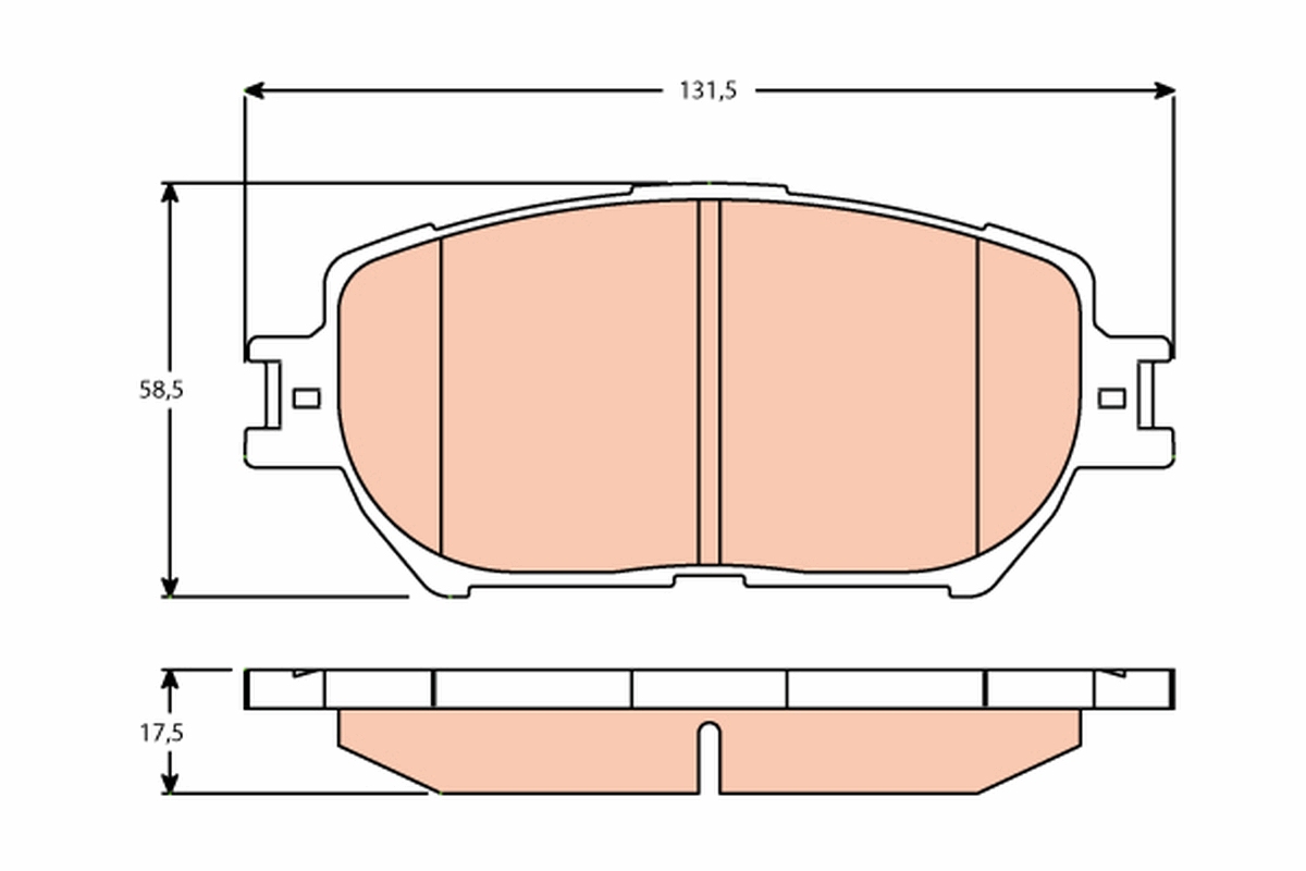 Remblokset TRW GDB3628