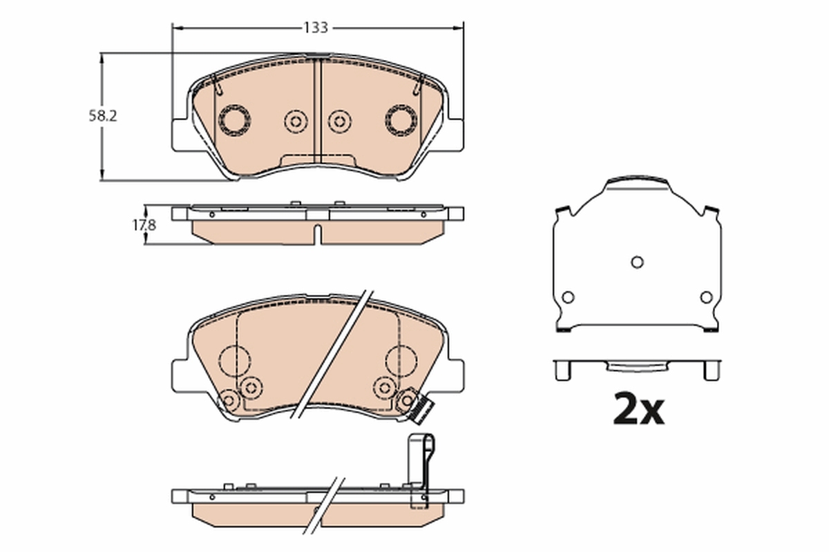 Remblokset TRW GDB3630