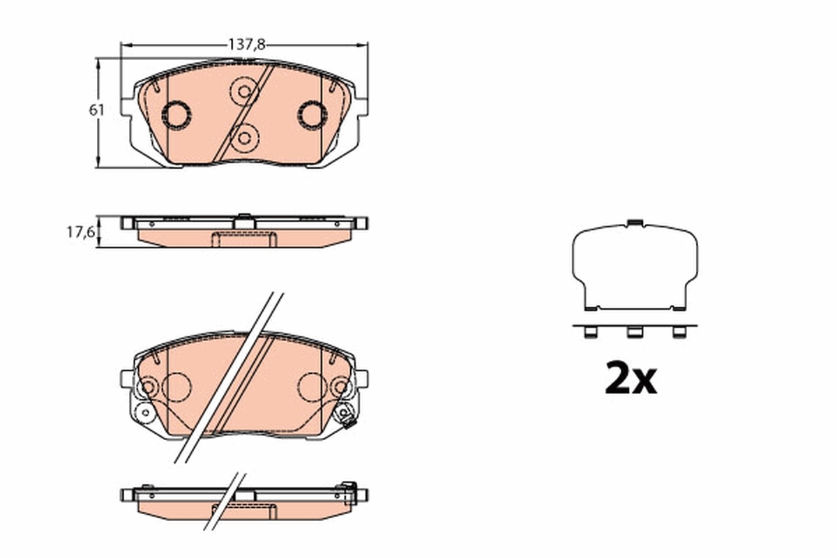 Remblokset TRW GDB3640