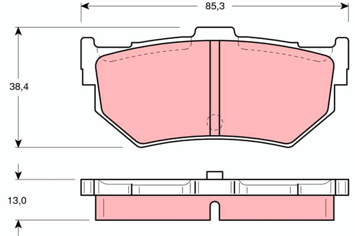 Remblokset TRW GDB372