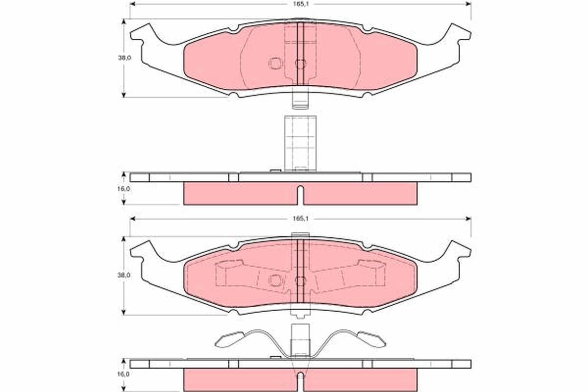 Remblokset TRW GDB4006