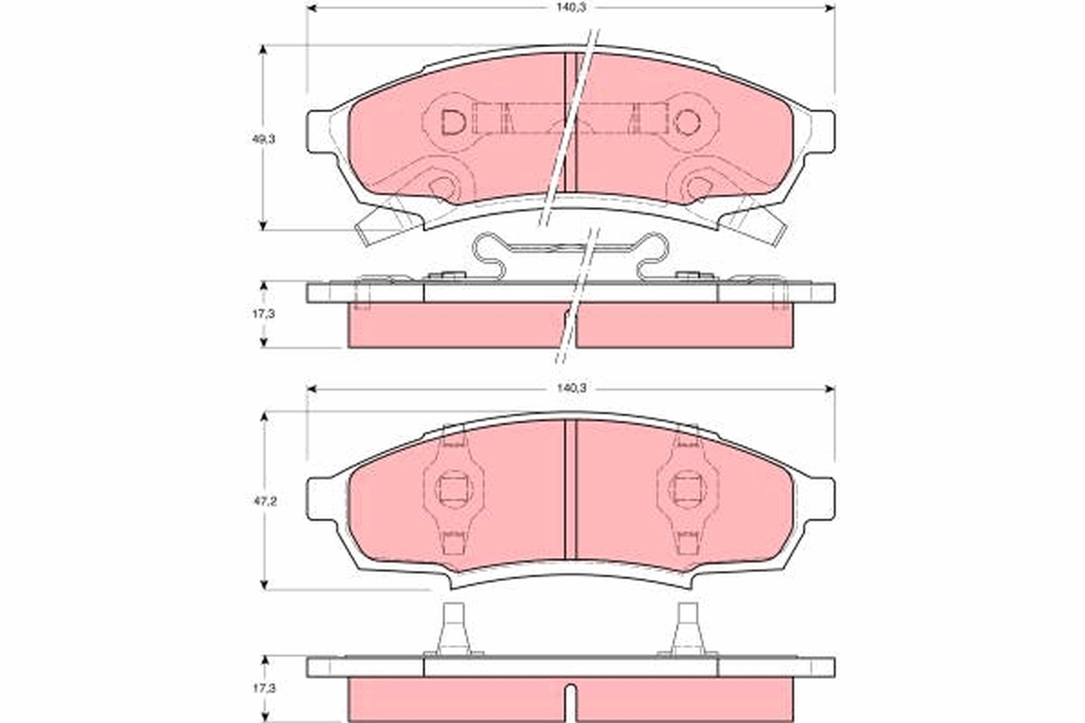 Remblokset TRW GDB4014