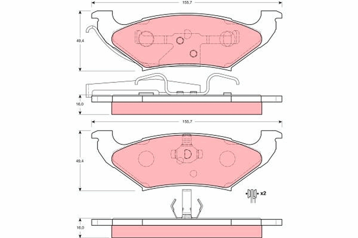 Remblokset TRW GDB4045