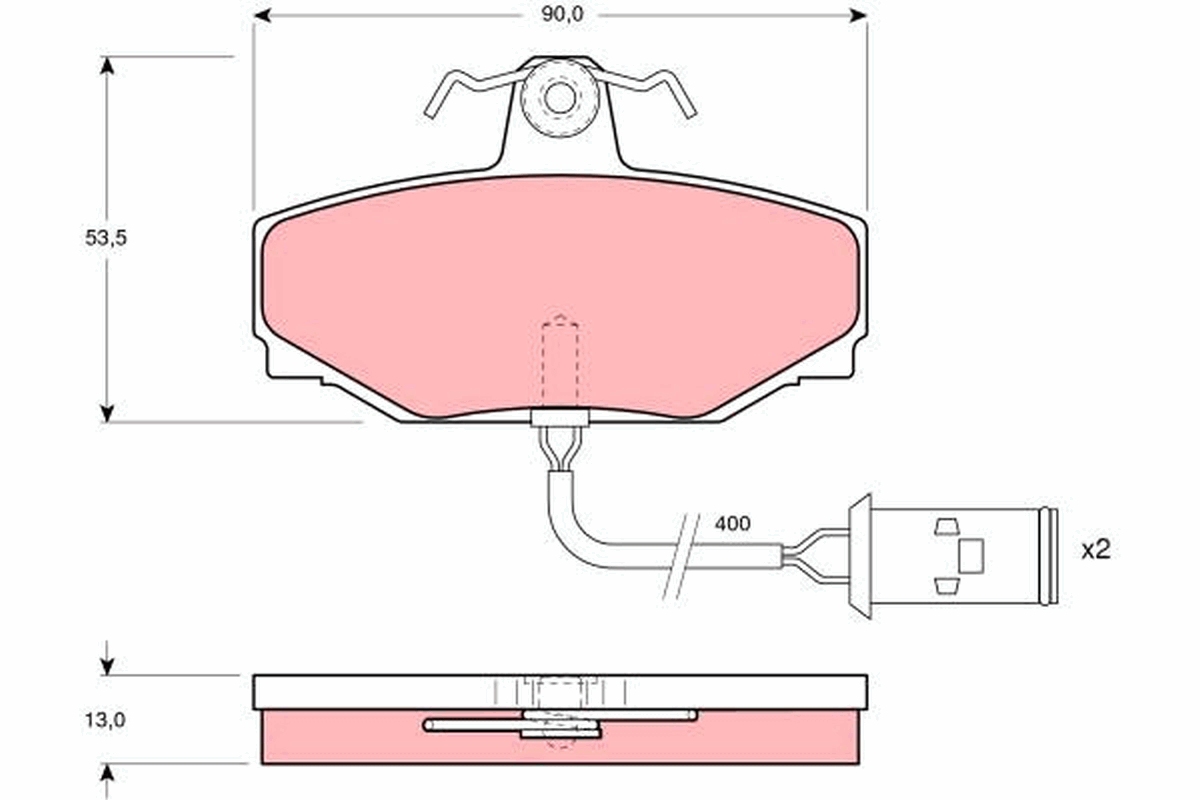 Remblokset TRW GDB412
