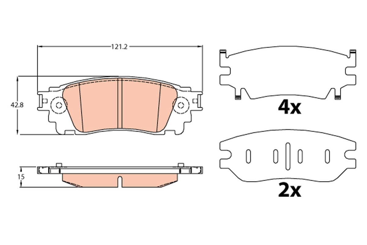 Remblokset TRW GDB4459