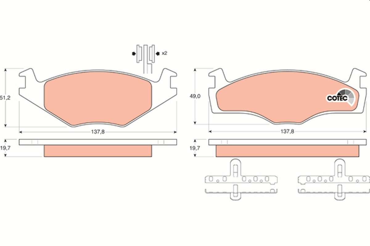 Remblokset TRW GDB454