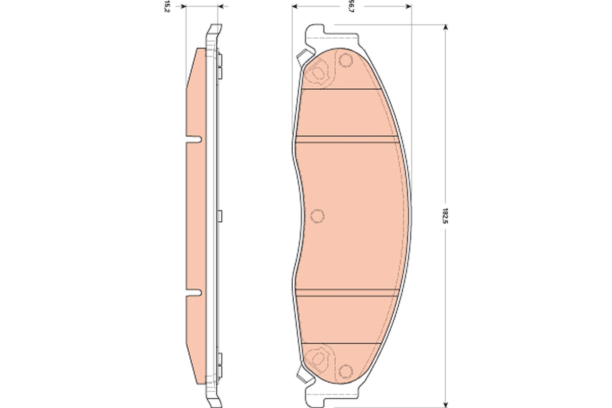 Remblokset TRW GDB4601