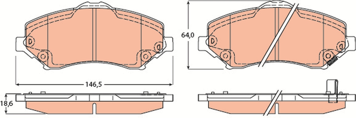 Remblokset TRW GDB4605