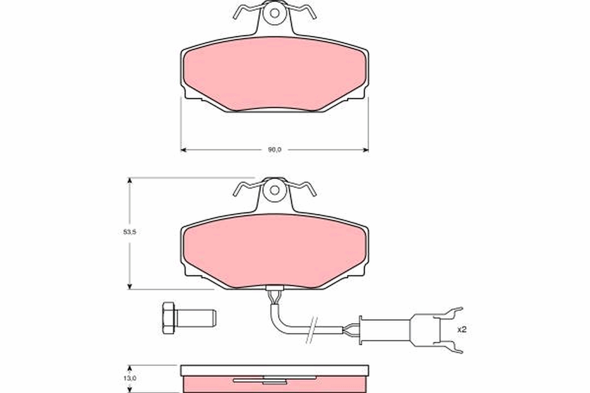 Remblokset TRW GDB462