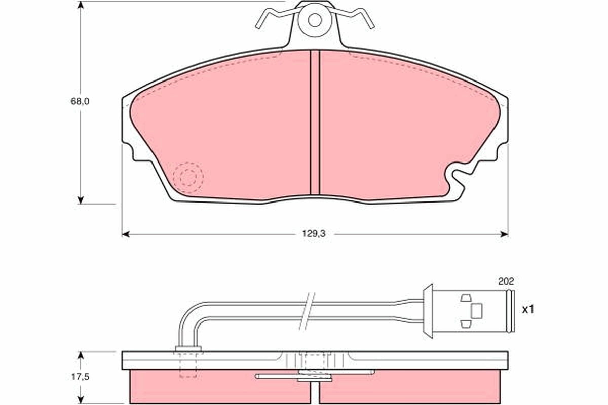 Remblokset TRW GDB479