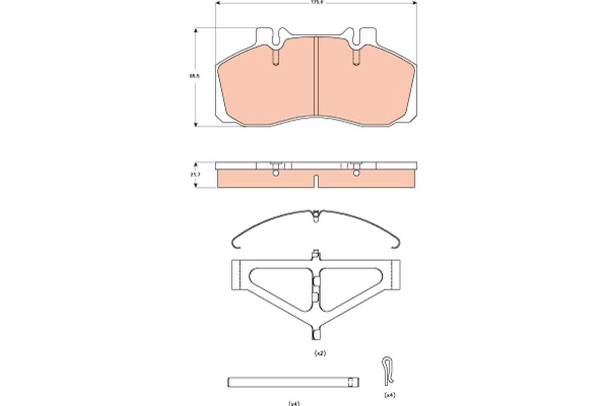 Remblokset TRW GDB5004