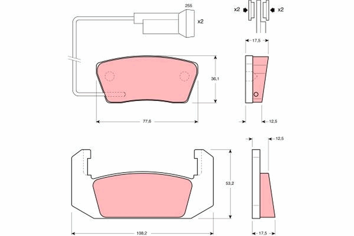 Remblokset TRW GDB555