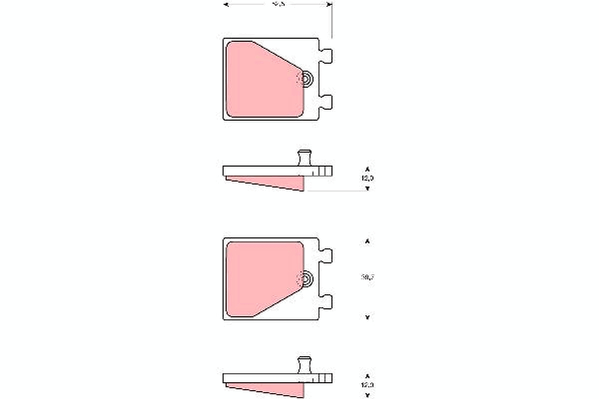 Remblokset TRW GDB563