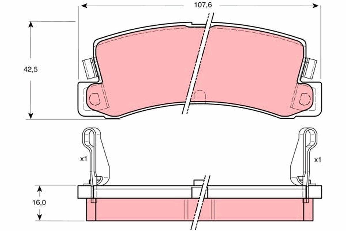 Remblokset TRW GDB730