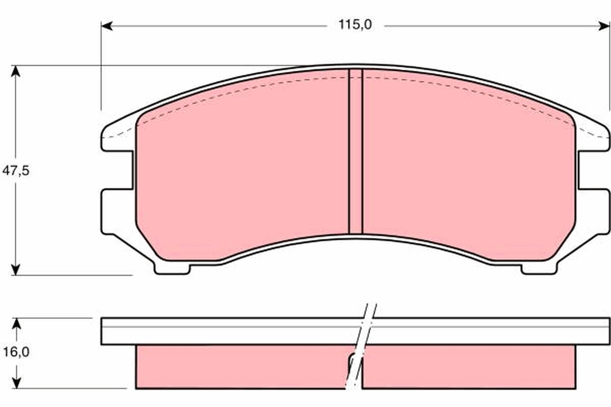 Remblokset TRW GDB731