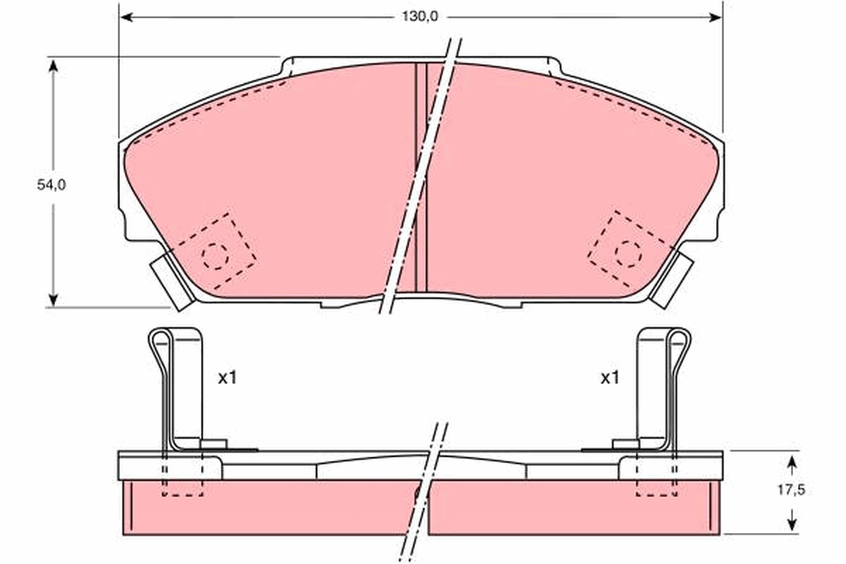 Remblokset TRW GDB733