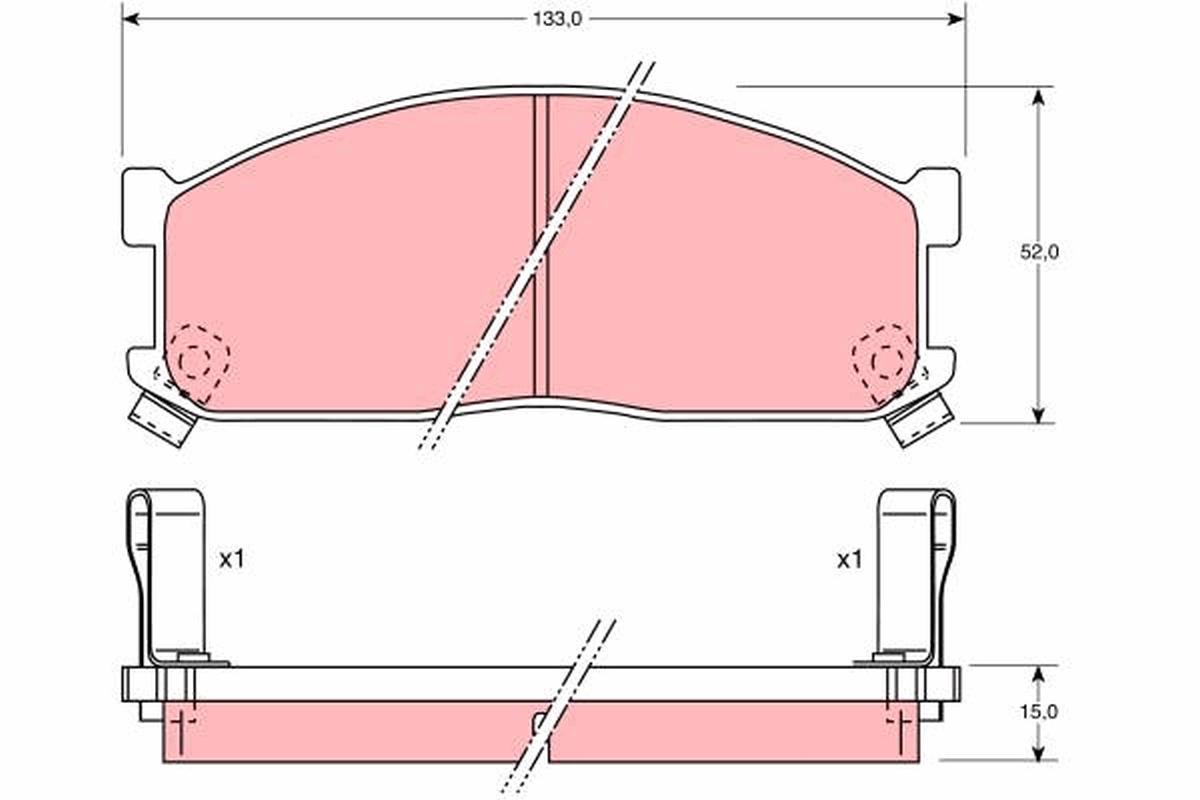 Remblokset TRW GDB737