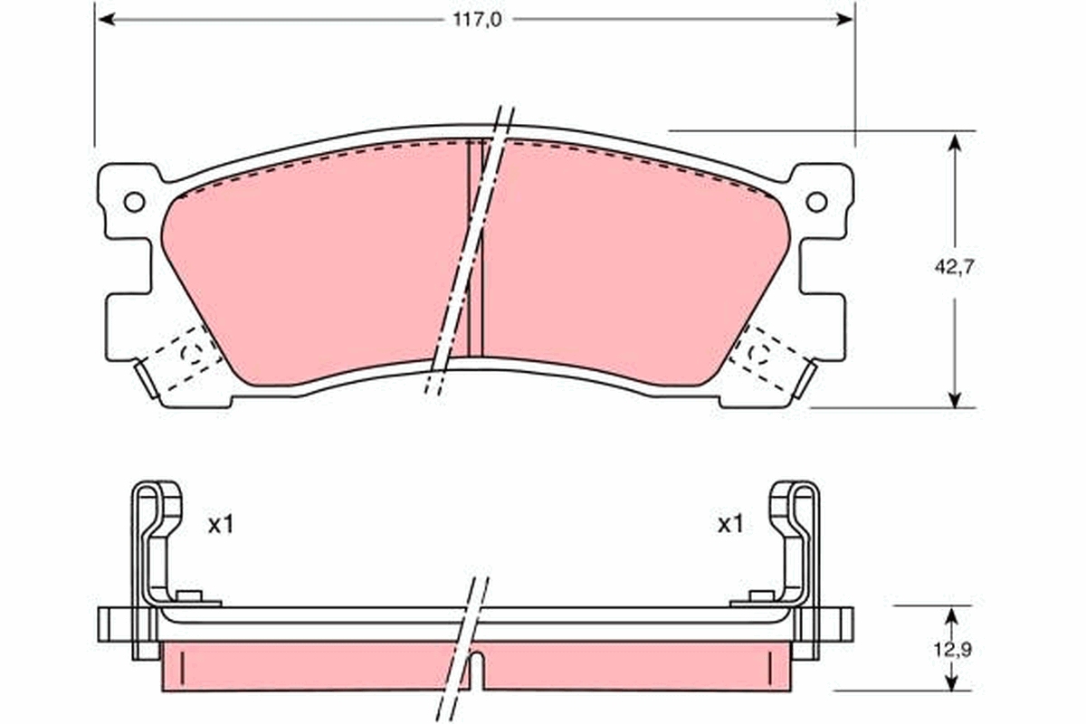 Remblokset TRW GDB746