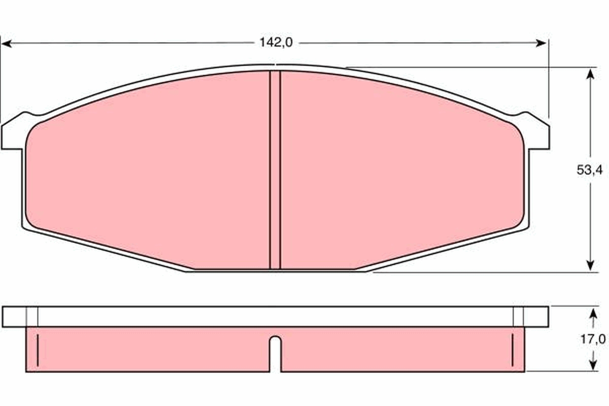 Remblokset TRW GDB747