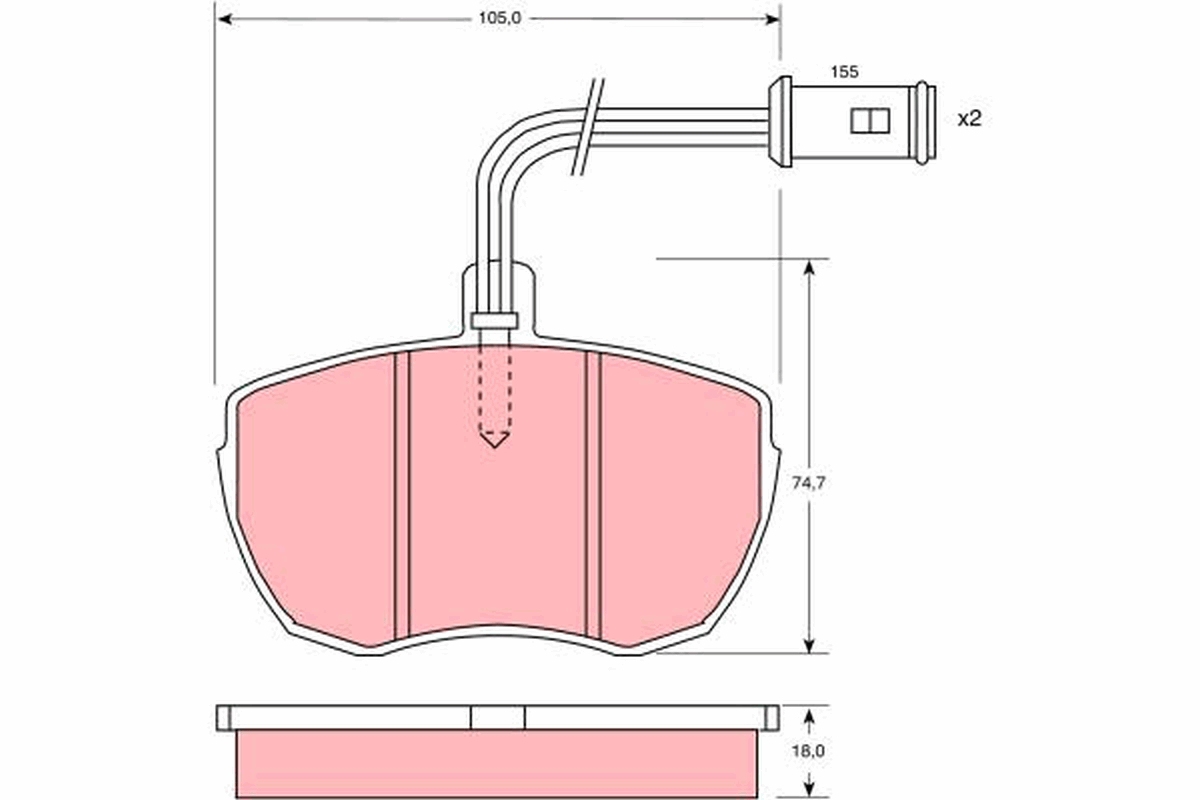 Remblokset TRW GDB759