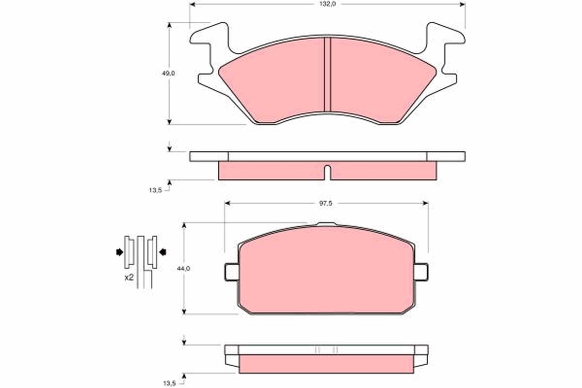 Remblokset TRW GDB769