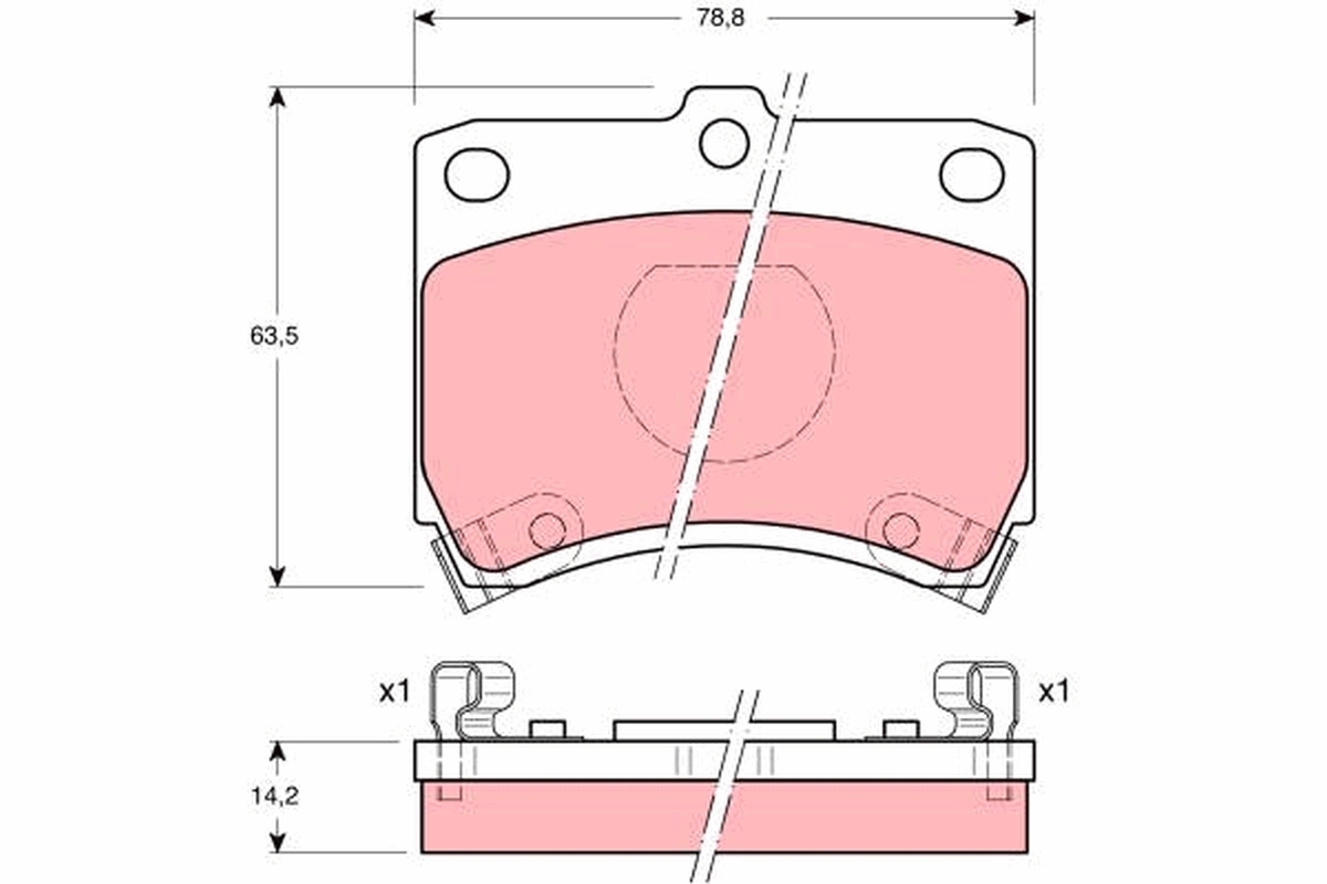 Remblokset TRW GDB773