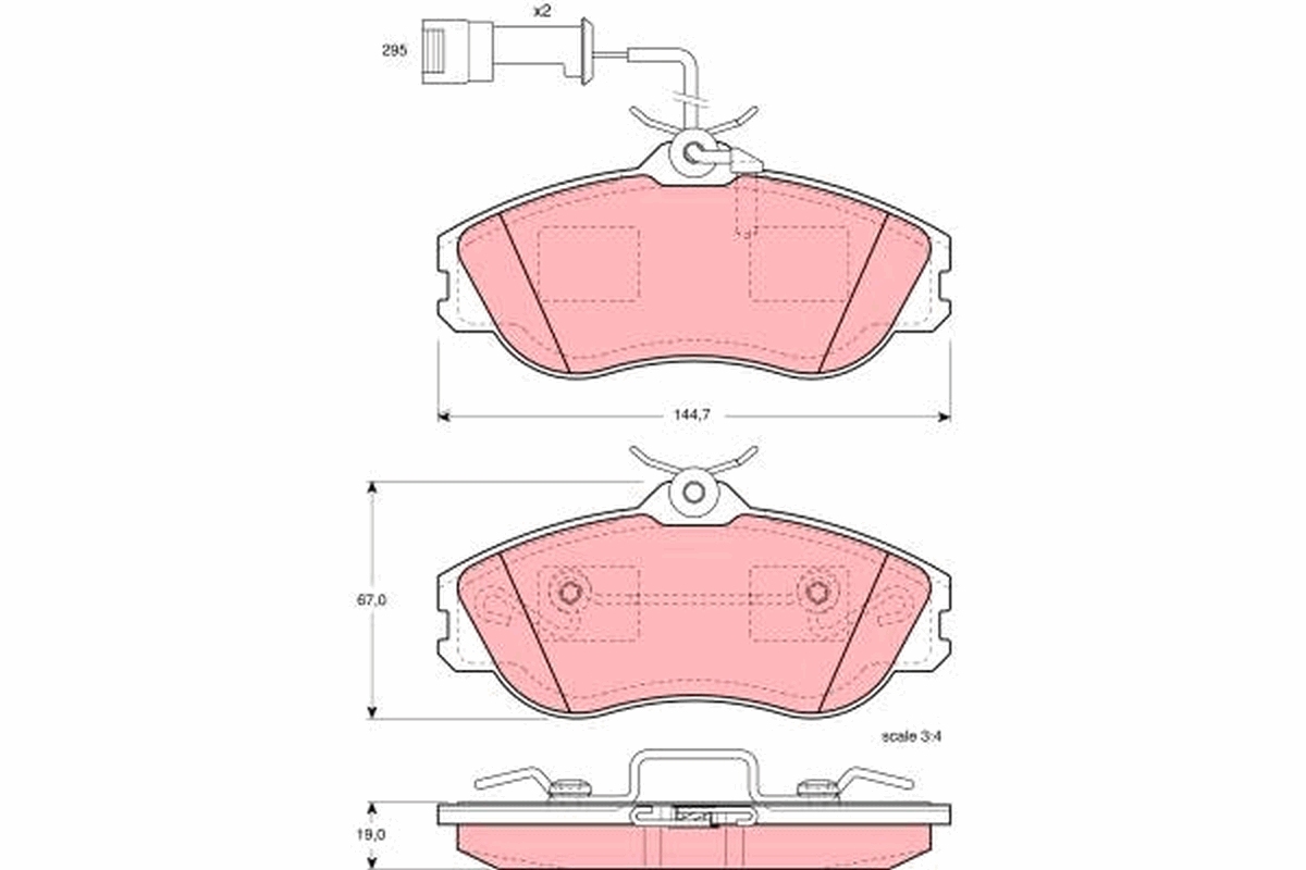 Remblokset TRW GDB816