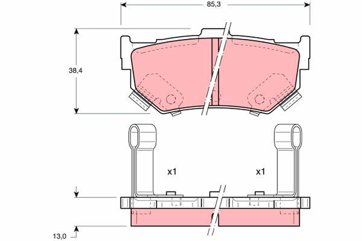 Remblokset TRW GDB884