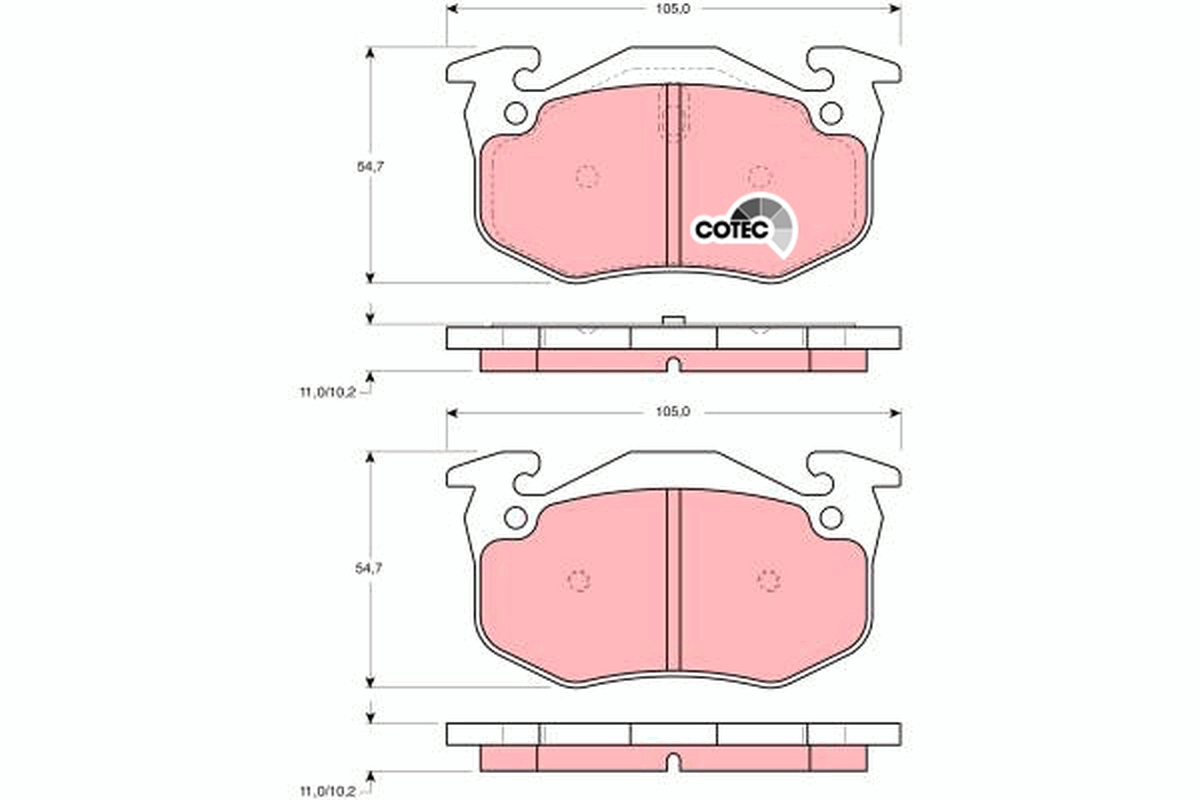 Remblokset TRW GDB905