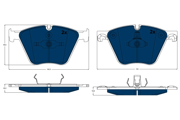 Remblokset TRW GDB1964BTE