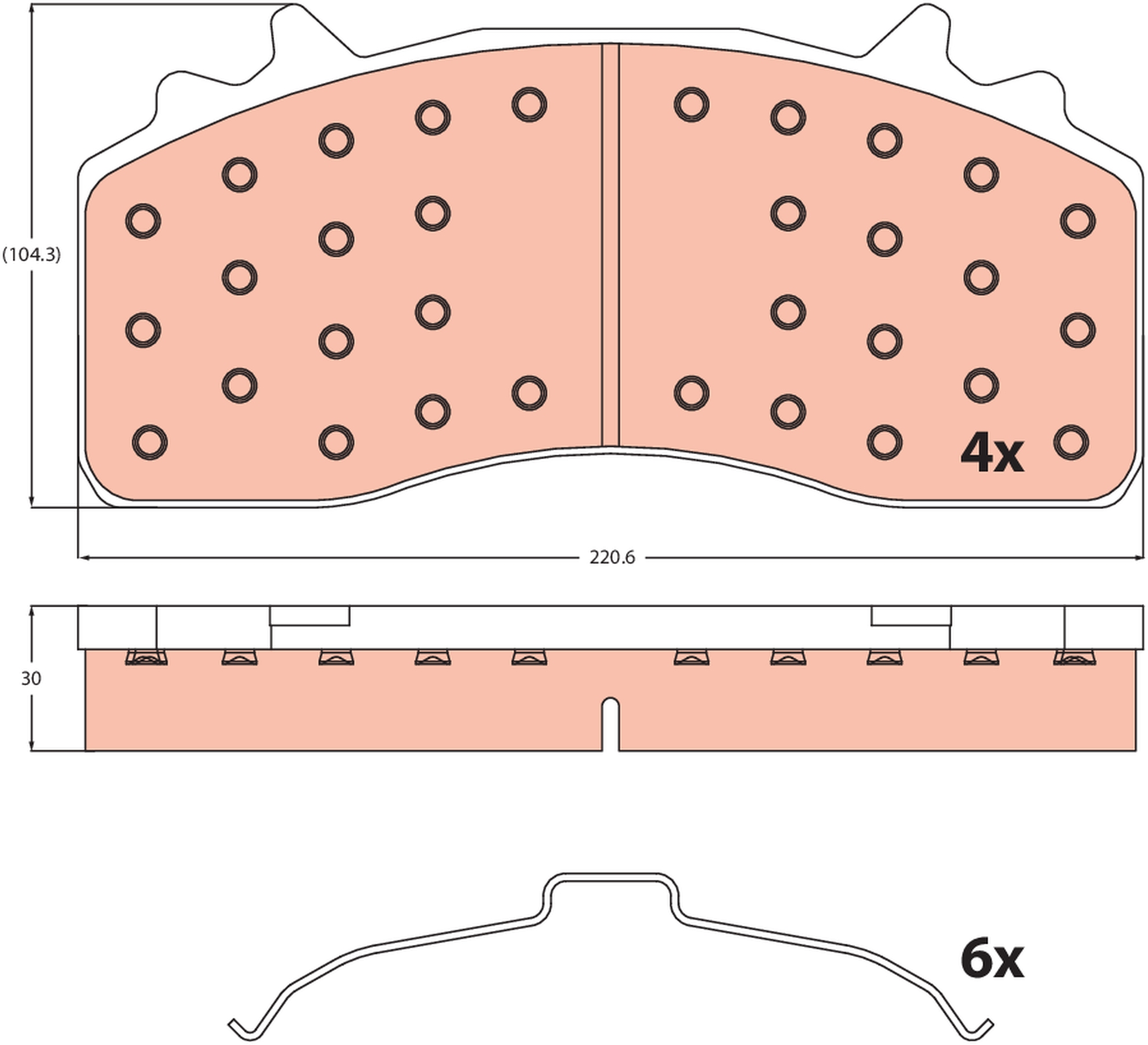 Remblokkenset, schijfrem TRW GDB5200