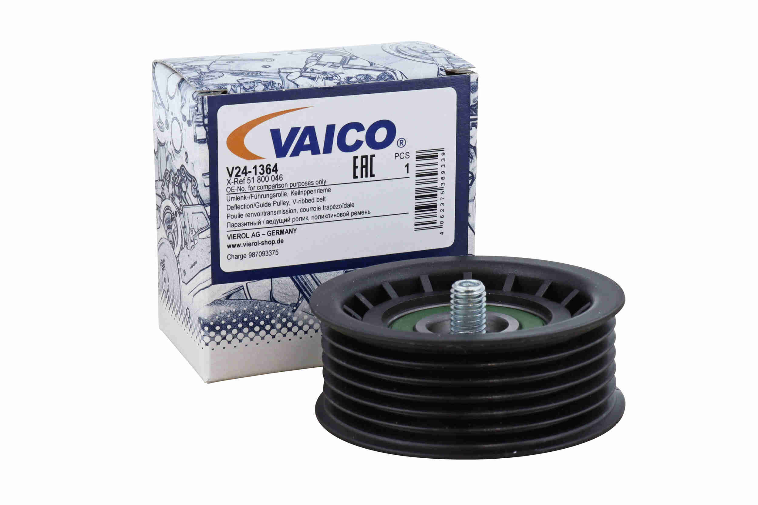 Vaico Geleiderol (poly) V-riem V24-1364