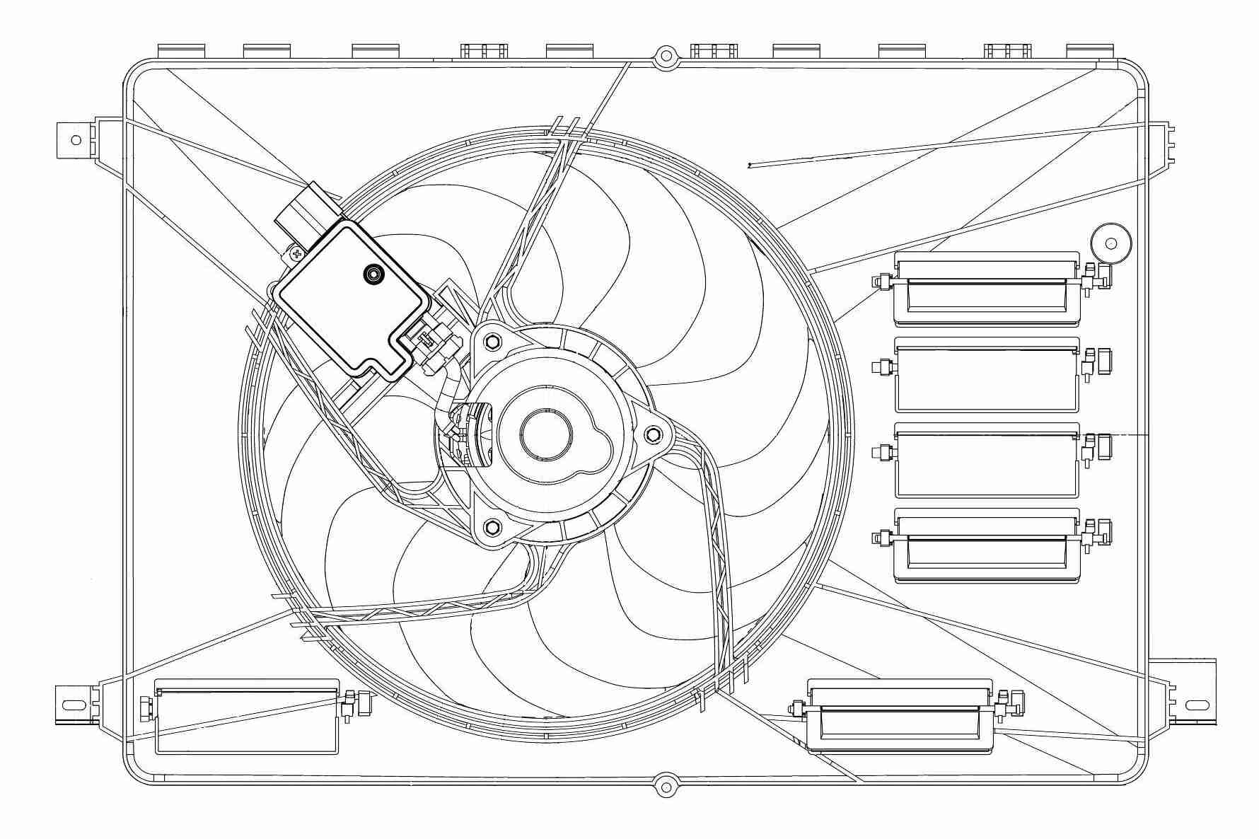 Ventilatorwiel-motorkoeling Vemo V25-01-1563