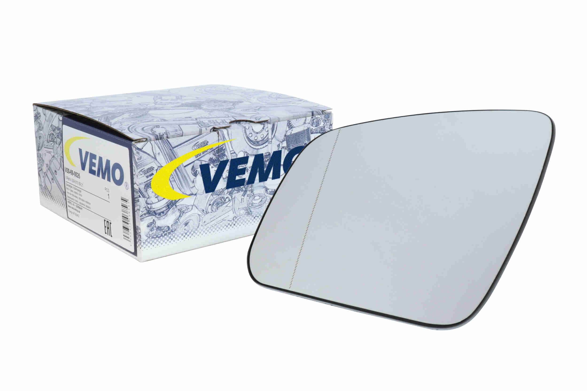 Vemo Buitenspiegelglas V30-69-0026