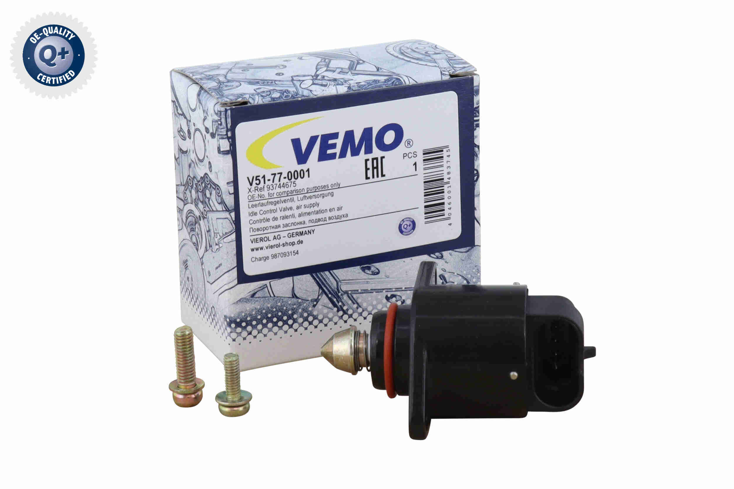 Vemo Stappenmotor (nullast regeleenheid) V51-77-0001