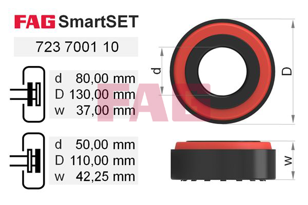 Wiellagerset FAG 723 7001 10