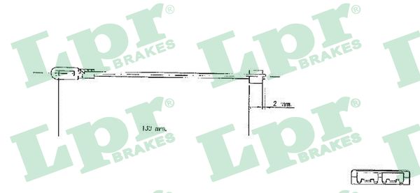 Handremkabel LPR C0578B