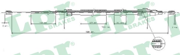 Handremkabel LPR C0936B