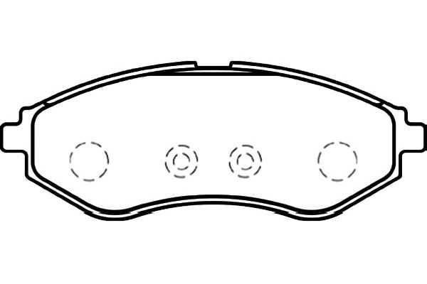 Remblokset Kavo Parts BP-1008