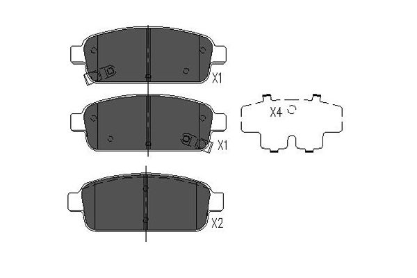 Remblokset Kavo Parts BP-1022