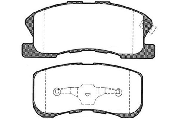 Remblokset Kavo Parts BP-1510