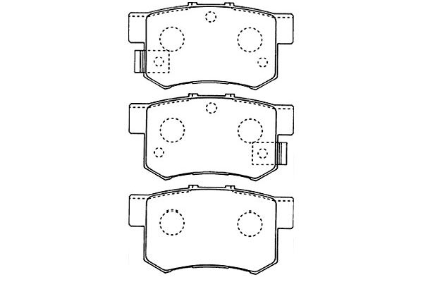 Remblokset Kavo Parts BP-2043