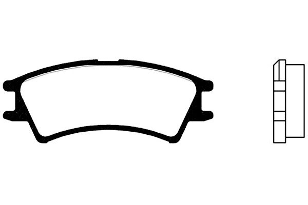 Remblokset Kavo Parts BP-3008