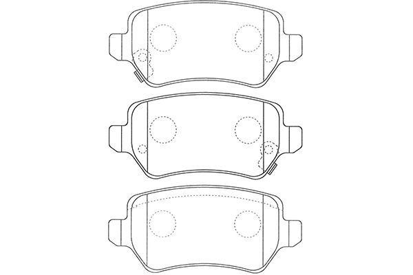 Remblokset Kavo Parts BP-3042