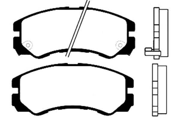 Remblokset Kavo Parts BP-3501