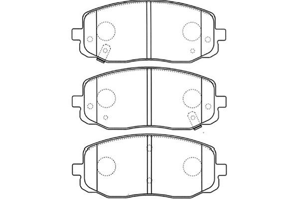 Remblokset Kavo Parts BP-4015