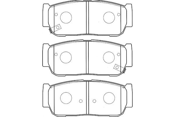 Remblokset Kavo Parts BP-4019