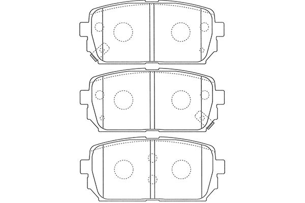 Remblokset Kavo Parts BP-4023